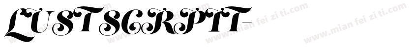 LUST SCRPIT字体转换